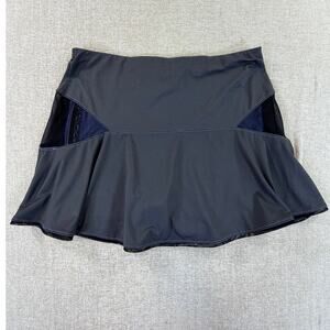 Lucky In Love Women's Medium Gray Tennis Skort Athletic Performance Golf Skirt